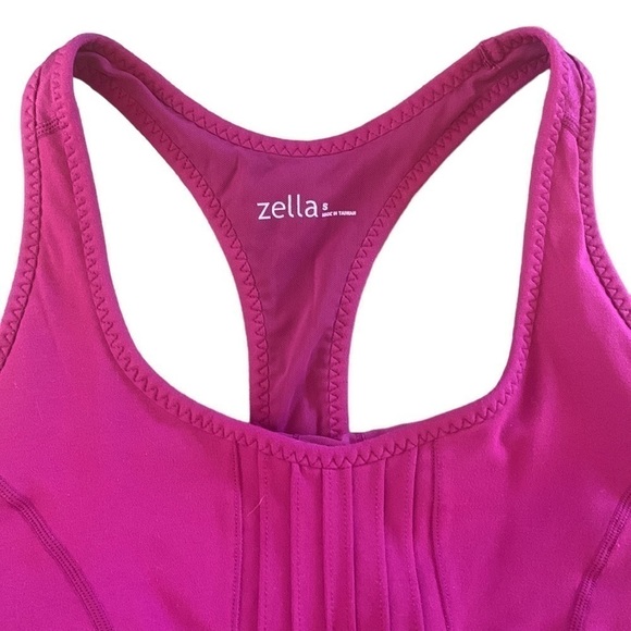 Zella Racerback Work Out Yoga Burgundy‎ Tank Top Size S - Picture 3 of 5